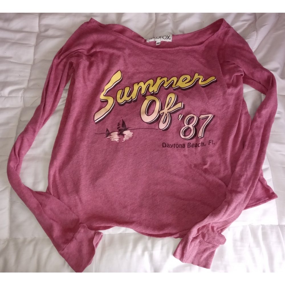 Sz Xs Wildfox Summer of 87 Tee - Picture 2 of 4